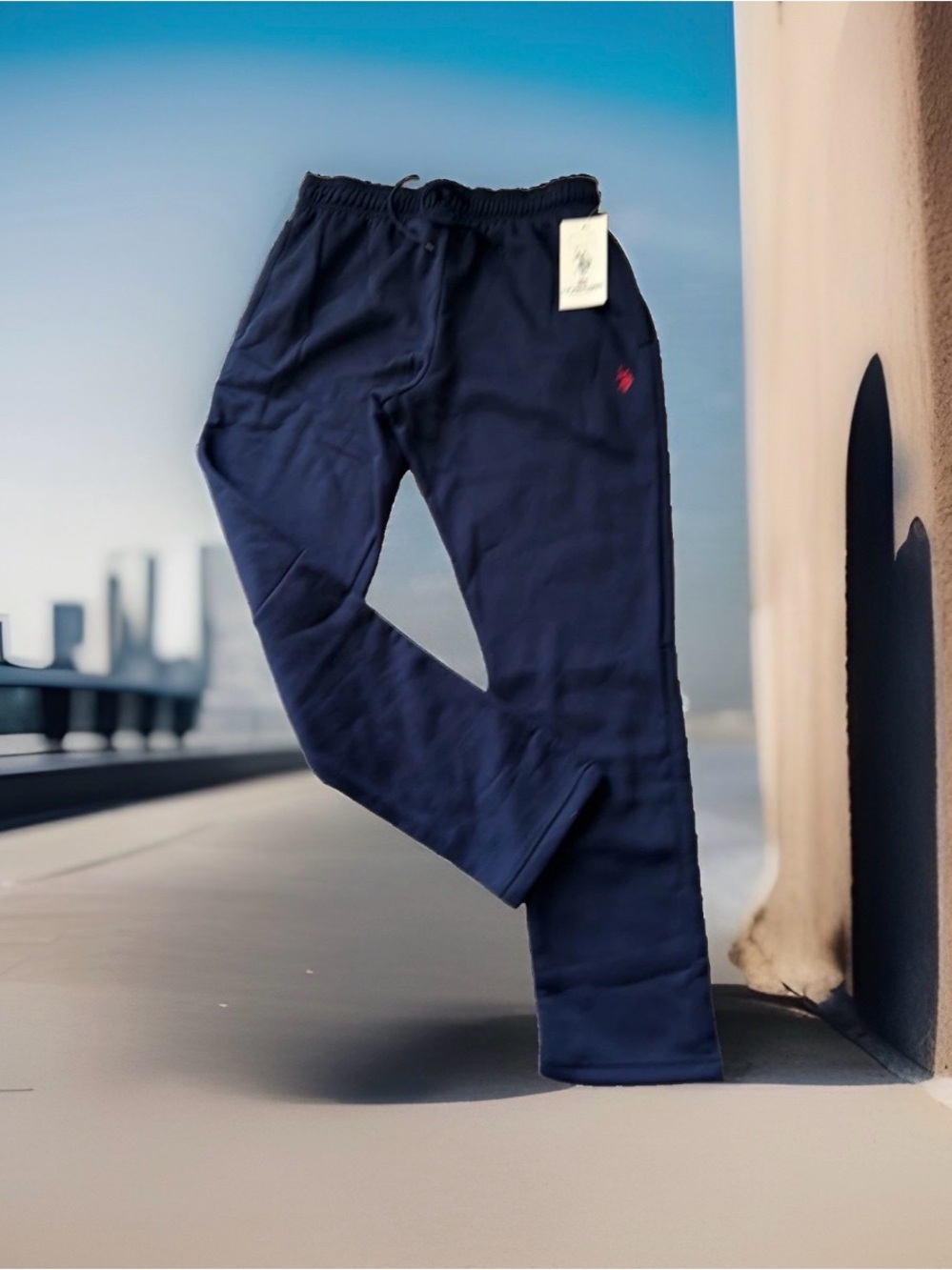 U.S. Polo Assn. Men's Size L Everyday Fleece Jogger Sweatpants. Dark Navy. NWT.